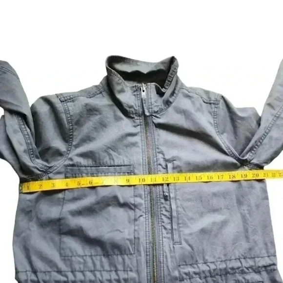 Madewell Fleet Jacket Dusty Blue Light Zipper Long Sleeves Women's size Medium - Picture 13 of 16